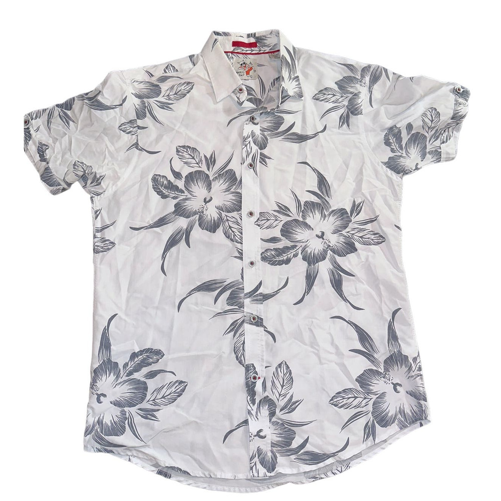 Marti Kat Button‎ Down Hawaiian Style Shirt SIZE: Large